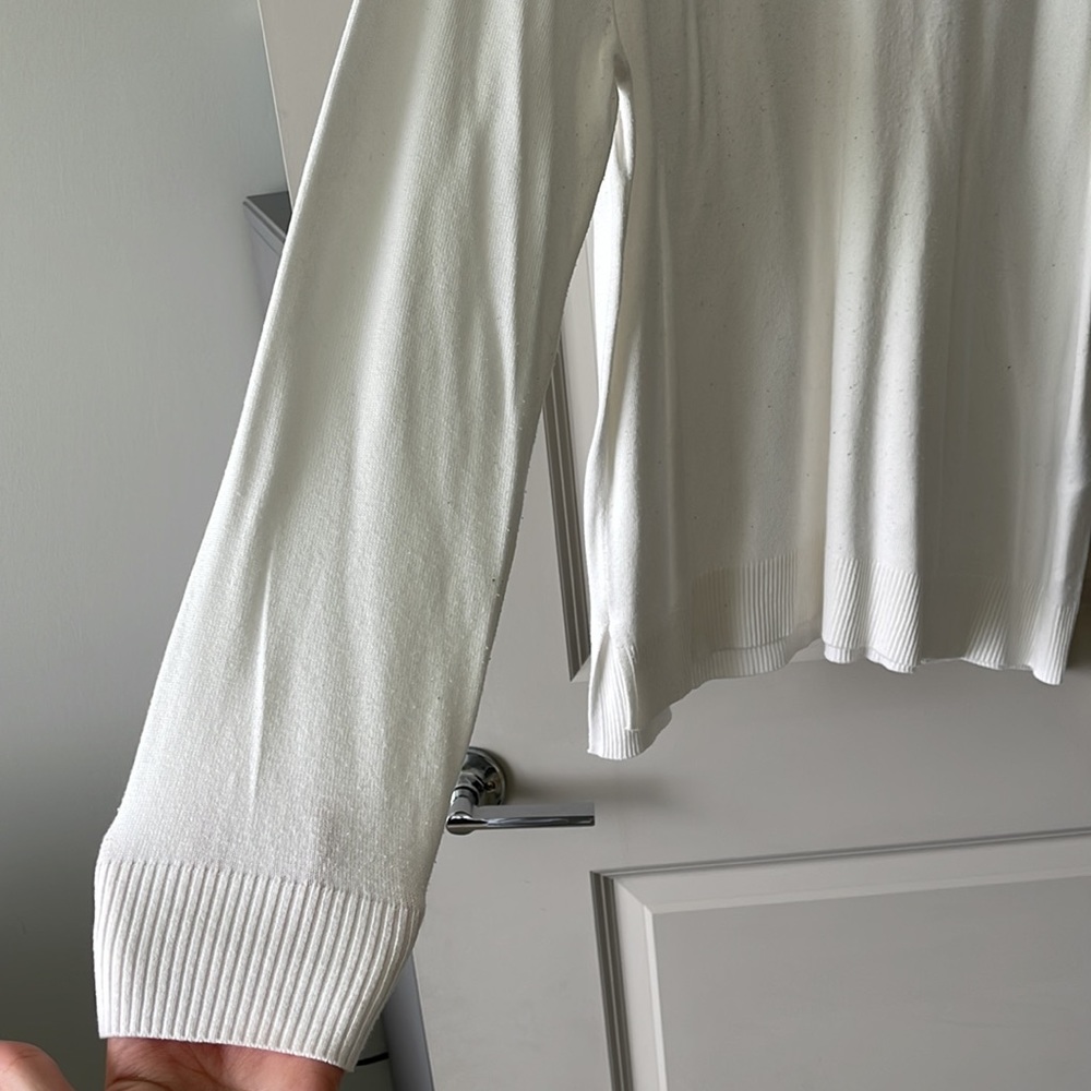 H&M white basic sweater size L - Picture 2 of 5